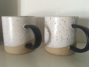 $48 United By Blue ceramic coffee mugs set of two B Corp Sustainable outdoor